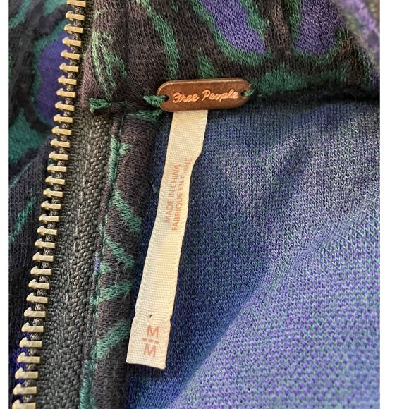 Free People Sleeveless Blue Green Dress Medium - Picture 3 of 5